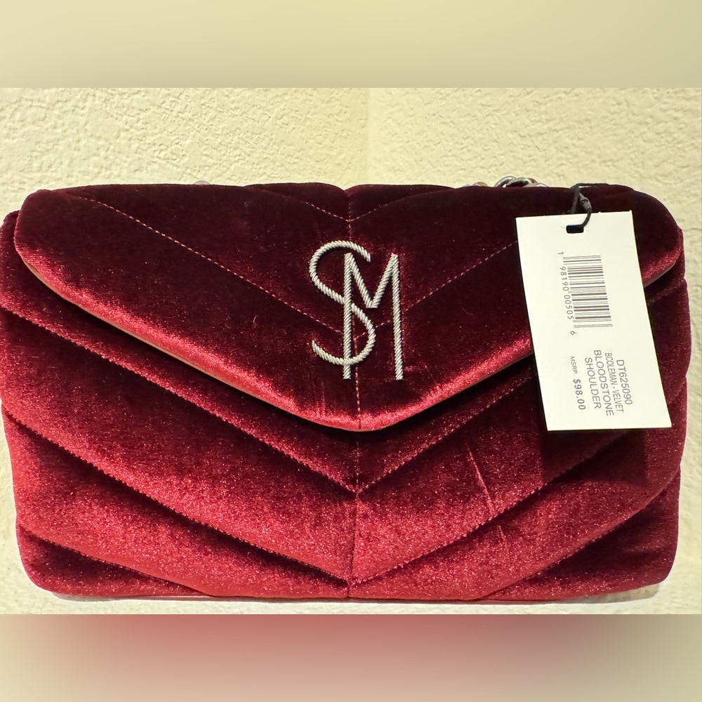 Steve Madden BCOLEMAN - VELVET BLOODSTONE
SHOULDER Bag NWT